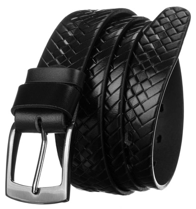 Pasek meski ze wzorem plecionki