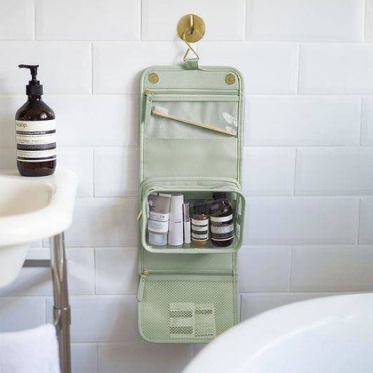 Kosmetyczka podróżna do zawieszenia Stackers Pebble zieleń szałwiowa