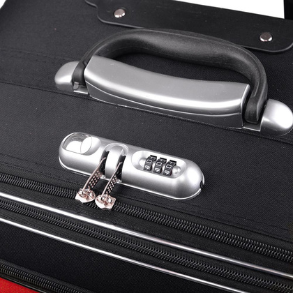 Zestaw walizek PELLUCCI RGL 773 Czarno Czerwony