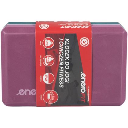 BLOK KOSTKA DO ĆWICZEŃ JOGA PILATES FITNESS TRICOLOR ENERO FIT