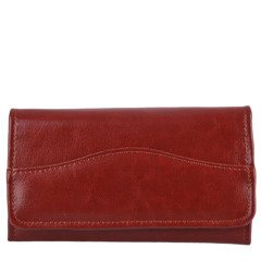 Portfel damski skórzany KEMER P17 Brązowy - min. zamówienie 20 / 50 / 100 szt.