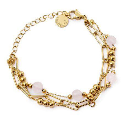 Bransoletka Andrea Gold/pink