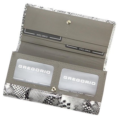 Portfel damski skórzany PELLUCCI SNR-122 popiel