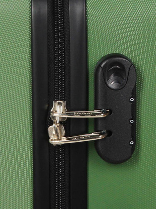 LYS Paris Cali Mała twarda zielona walizka kabinowa na kółkach 45 cm