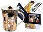 Kubek - G. Klimt, Pocałunek, czarne tło (CARMANI)