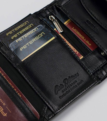 Elegancki portfel damski ze skóry naturalnej