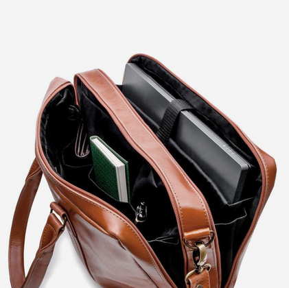 Torba skórzana na laptop 15.6" KEMER SOLIER Aberdeen - min. zamówienie 20 / 50 / 100 szt.