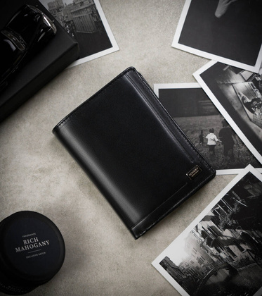 Duzy portfel meski ze skory naturalnej