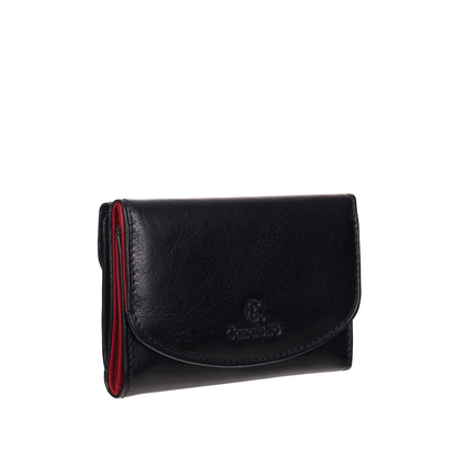 Czarny portfel skórzany Canaletto – elegancja, funkcjonalność i ochrona RFID PD1201cs1638