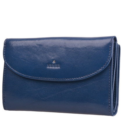 Portfel damski skórzany KEMER D34 Granatowy - min. zamówienie 20 / 50 / 100 szt.