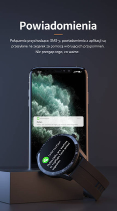 SMARTWATCH G. Rossi SW018-4 black/red (zg335d) WŁASNE TARCZE