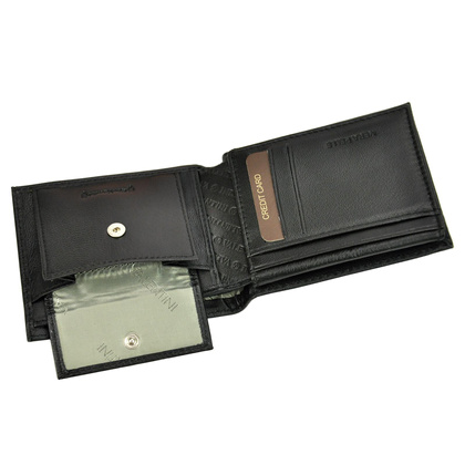 Portfel Męski Valentini 306 992 Skóra Naturalna Czarny