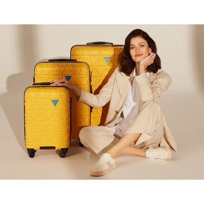 Mała kabinowa walizka PUCCINI CALIFORNIA ABS018C 3A Różowa