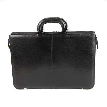 538 Dyplomatka męska 2-komorowa - czarny KEMER