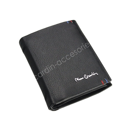 Portfel męski skórzany PIERRE CARDIN CD TILAK22 330 RFID Czarny