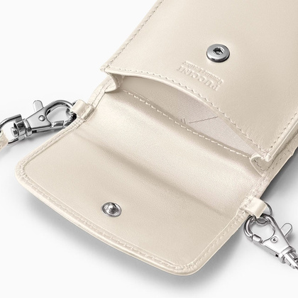 Torebka na telefon skórzana PUCCINI VULCANO VC92525 6B Beżowa