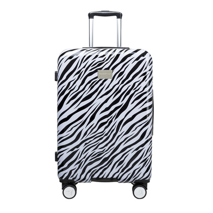 Średnia walizka PUCCINI BEVERLY HILLS ABS015B 10 Zebra