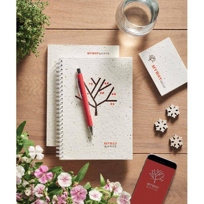 Notes A5 z papieru siewnego