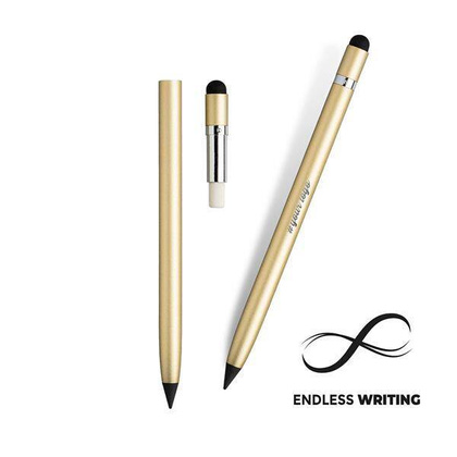 Aluminiowy niekończący się ołówek z touch penem / Myriad