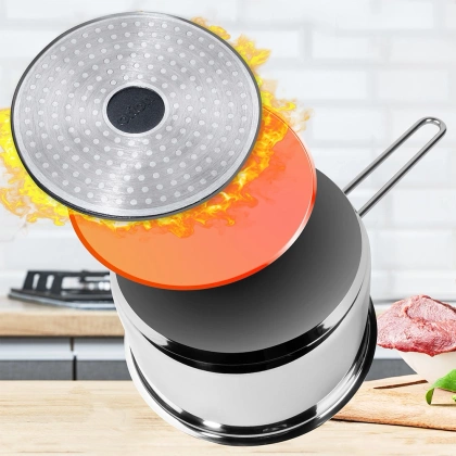 Rondelek rondel garnek stalowy nierdzewny indukcja 18 cm 2,7 l