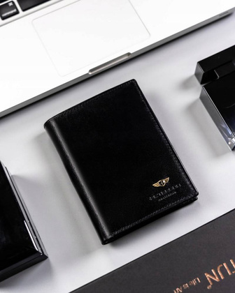 Duzy portfel meski ze skory naturalnej