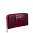 Damski portfel skórzany z suwakiem Canaletto croco bordowy PD2006s162 RFID