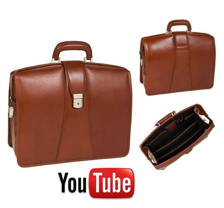 Teczka na laptop McKlein Harrison 17" Brązowa