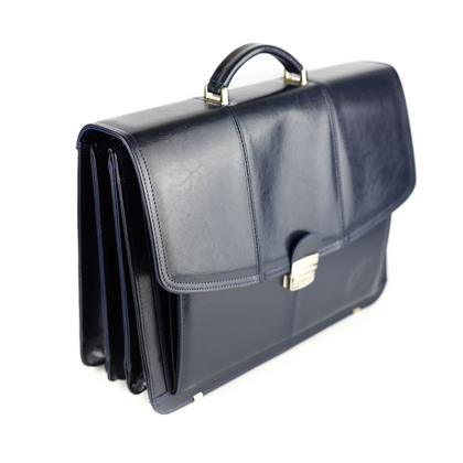 526 Teczka męska 3-komorowa-granat KEMER