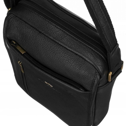 Listonoszka męska ze skóry naturalnej