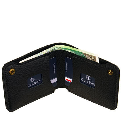 Portfel skórzany Canaletto Slim na zatrzask PM2452s246