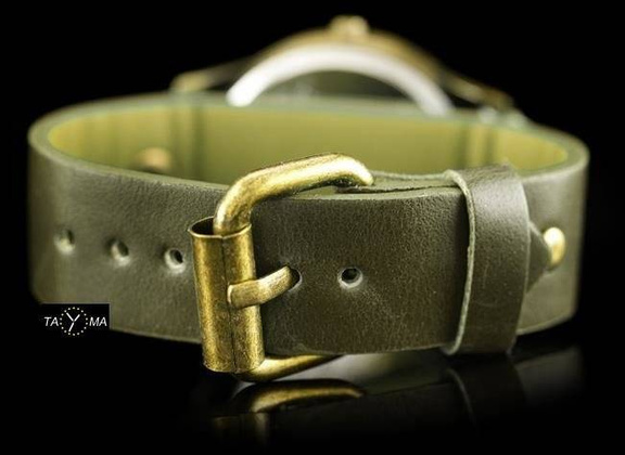 ZEGAREK DAMSKI TAYMA - RETRO PUNK 32 - oliwka (zx594c)