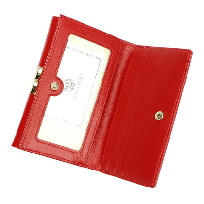 Portfel damski skóra naturalna czarny LS-108