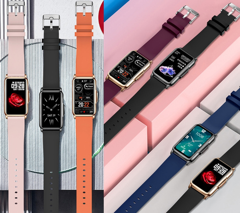 Smartwatch Damski RUBICON RNCF04 Black SMARUB227