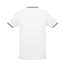 THC ROME WH. Męska dwukolorowa bawełniana koszulka polo. Kolor biały