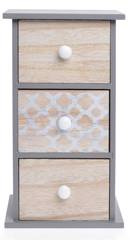 Szkatułka drewniana z trzema szufladami