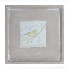 Talerz z kamienia z ptaszkiem duży