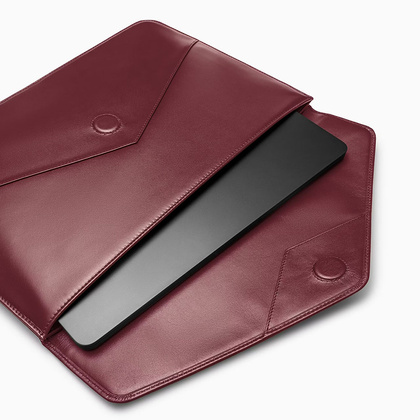 Skórzane etui na laptop 13" PUCCINI VULCANO VC92527 3B Bordowe