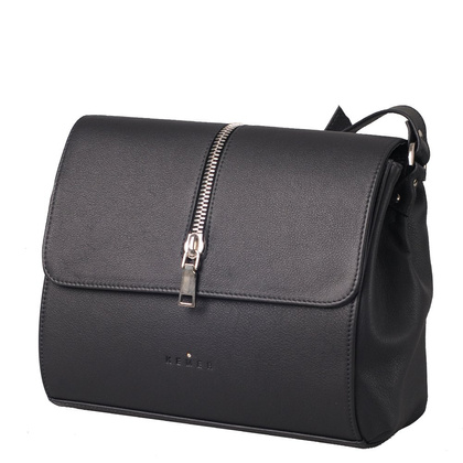 Torebka damska skórzana KEMER R321 Czarna - min. zamówienie 20 / 50 / 100 szt.