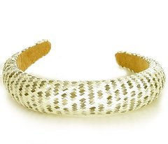 Pleciona opaska na włosy boho slow fashion szary MAZZINI - min. zamówienie 20 / 50 / 100 szt.