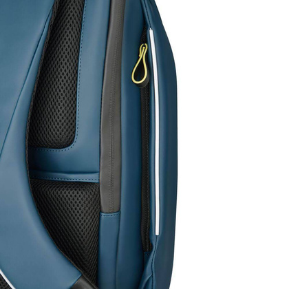 Walizka Delsey Securain Miejski turkusowy plecak na laptopa 16"