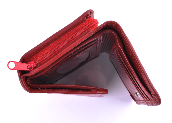 Portfel damski skórzany KEMER P14 Czerwony - min. zamówienie 20 / 50 / 100 szt.