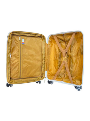 LYS Paris Salvador Mała twarda biała walizka kabinowa na kółkach 55 cm