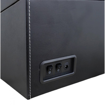 Rotomat na zegarek automatyczny, ekoskóra szkatułka gablotka 31x24x18cm PD103