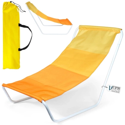 Leżak plażowy składany