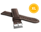 LAVVU XL Naturalnie barwiony brązowy pasek NATURE ze skóry Top Grain - 22 XL