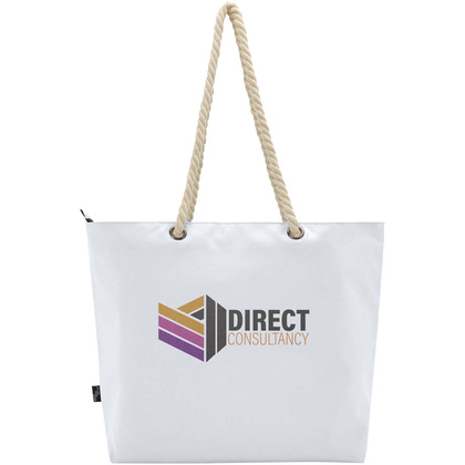 Panama torba termiczna na plażę z uchwytami ze sznurka wykonana z materiałów z recyklingu z certyfikatem GRS 23L