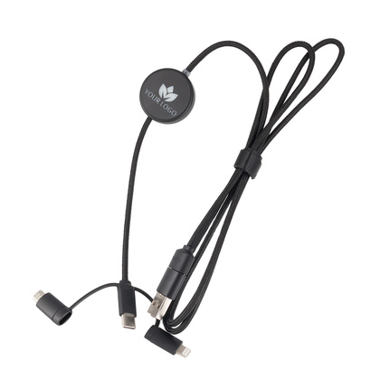 Kabel 4w1 z podświetlnym logo - LH-ZM02