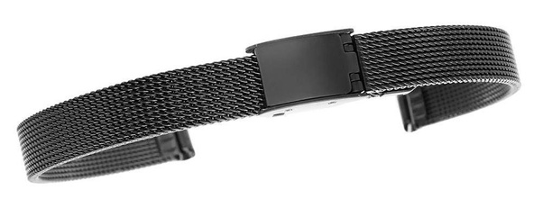 Bransoleta IPB Czarna Mesh 8 mm JK8B