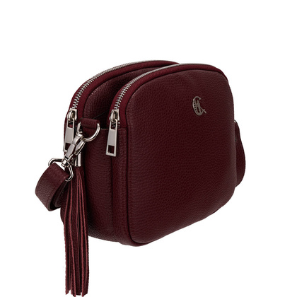 Mała torebka Canaletto z groszkowanej skóry licowej – klasyka i praktyczność na co dzień TD835