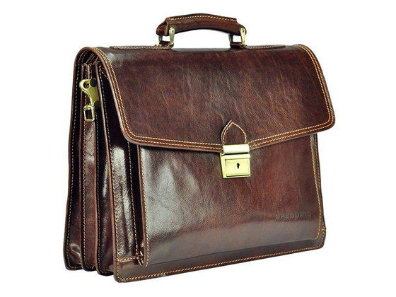 Teczka skórzana PELLUCCI Art.6 Brązowa